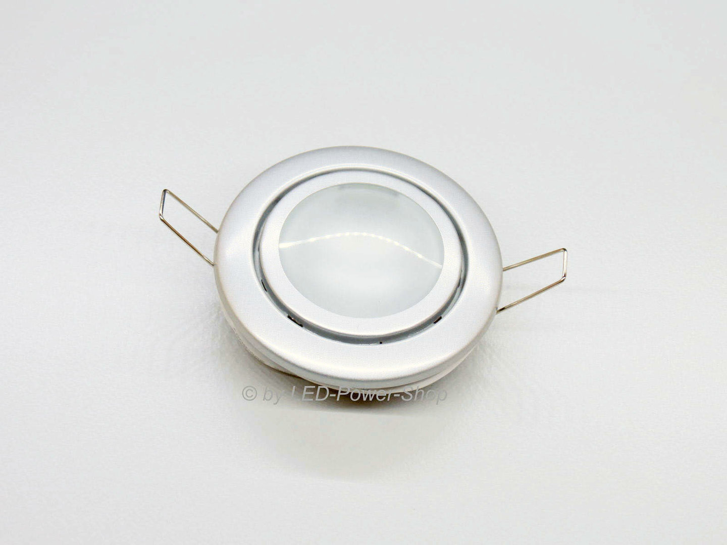 12V Dometic recessed light Elso silver with leg spring