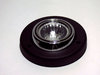 12V Dometic surface mounted light chrome with black ring